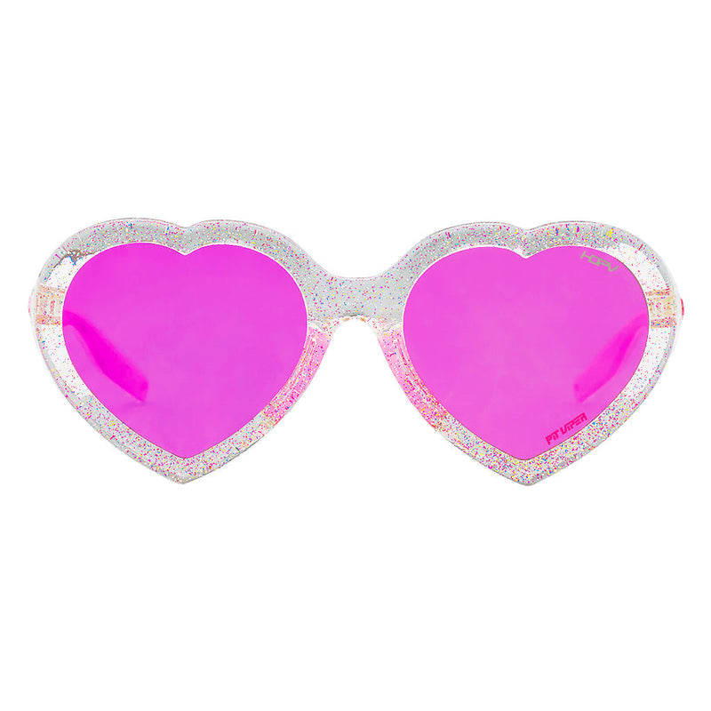 / HDPV Polarized Pink | full_frontal.JPG | The Rainbow Jelly Admirer, heart shaped sunglasses from Pit Viper