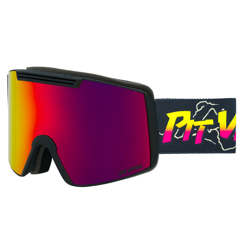 Red / Large | side_view.JPG | The Power Surge Backslap Ski & Snowboard Goggle from Pit Viper