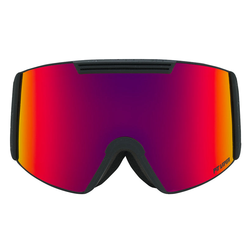 Red / Small | full_frontal.JPG | The Power Surge Backslap Ski & Snowboard Goggle from Pit Viper