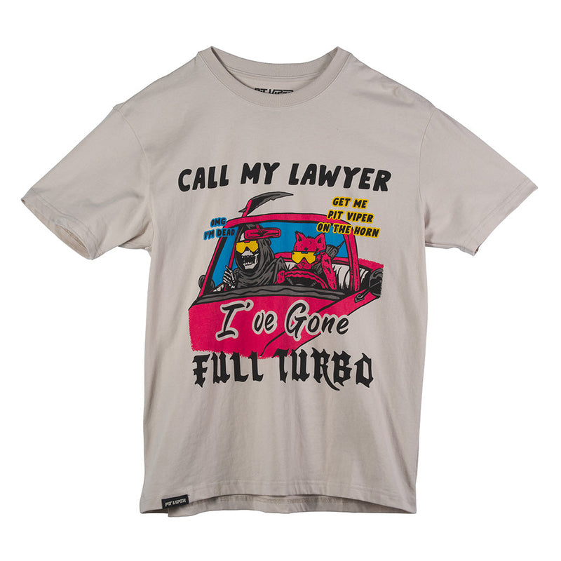 | knock_knock.JPG | The Call My Lawyer Tee, regular-fit, screen printed t-shirt from Pit Viper