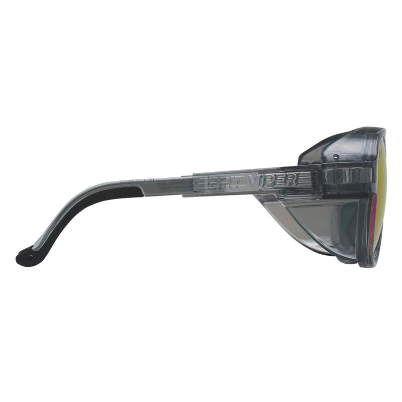 Polarized Z87+ Purple  | even_more_side_view.JPG | The Smoke Show Exciter, glacier glasses from pit viper with a grey translucent frame and purple lens
