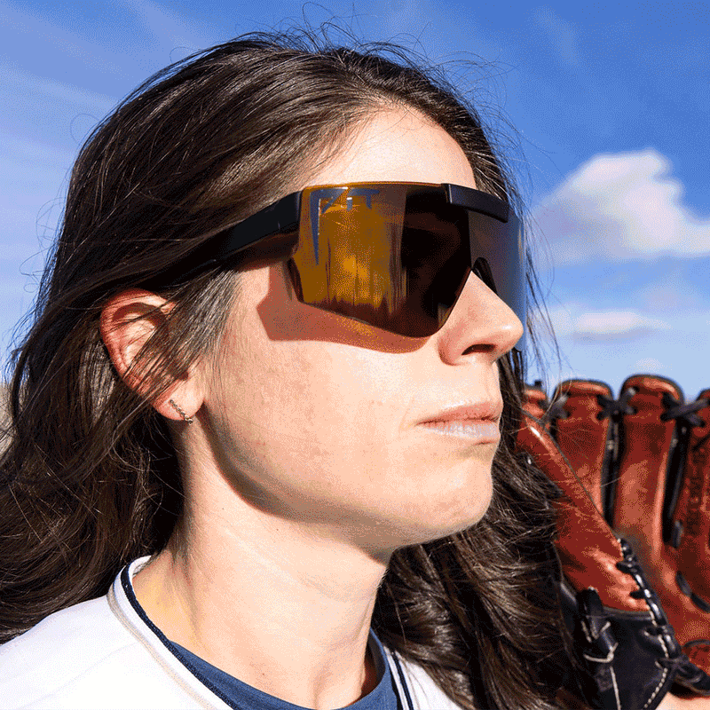 Gold / Regular | photo_of_person.GIF | The Exec Flip Offs sunglasses from Pit Viper