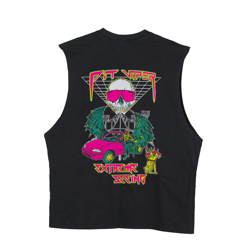 | tired.JPG | The Extreme Seeing Tank, sleeveless, screen printed shirt from Pit Viper