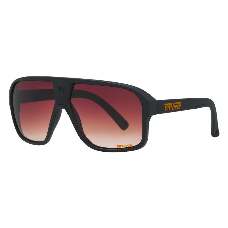 / Brown Fade | side_view.JPG | Side angle of The Exec Flight Optics with Brown Fade Lens from Pit Viper