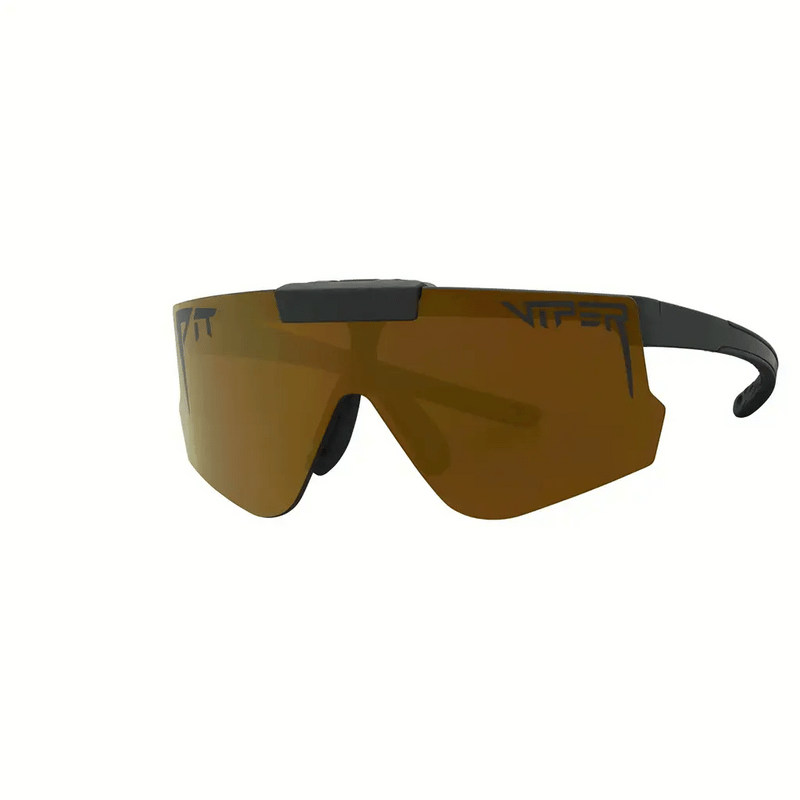 Gold / Regular | flip_them_off.JPG | Front view of The Exec Flip-Offs 2.0 with Gold lens on white background