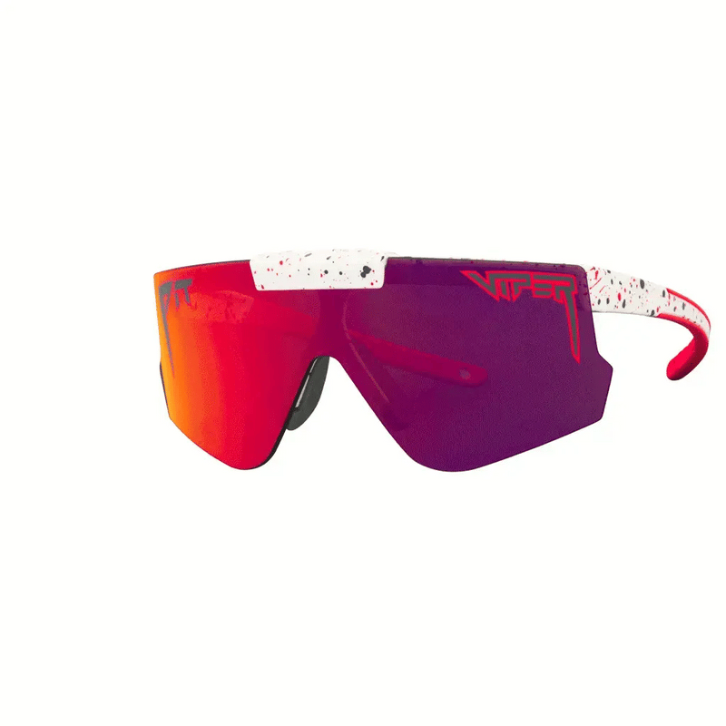 Red / Regular | flip_them_off.JPG | Front view of The Heater Flip-Offs 2.0 with red / regular lens on white background
