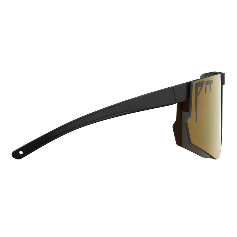 Gold / Regular | even_more_side_view.JPG | Angled view of The Exec Flip-Offs 2.0 with Gold lens on white background