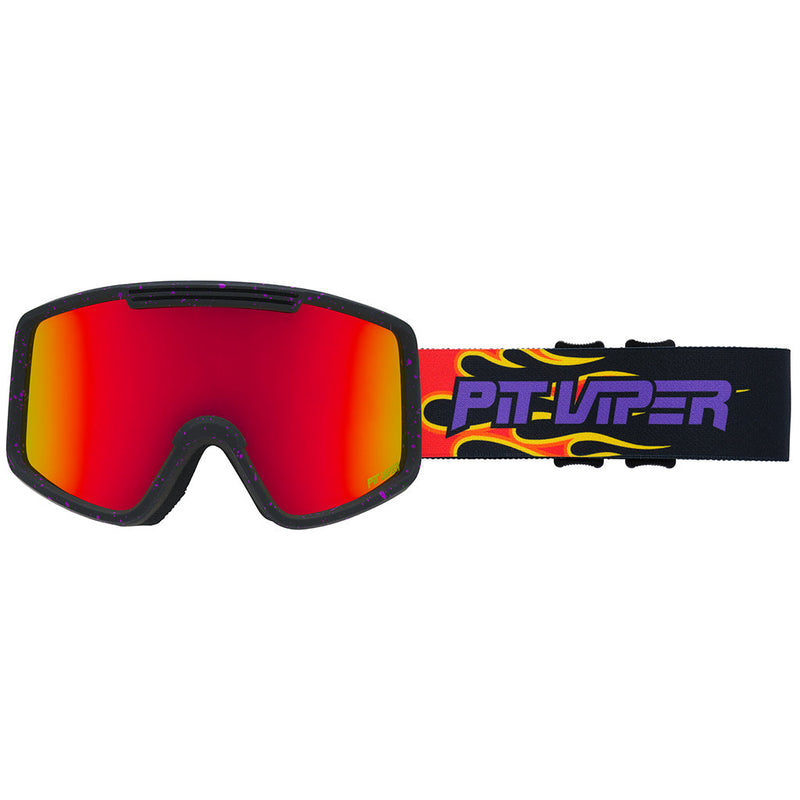 Red / Large | side_view.JPG | The CombustionFrench Fry Goggles from Pit Viper Sunglasses