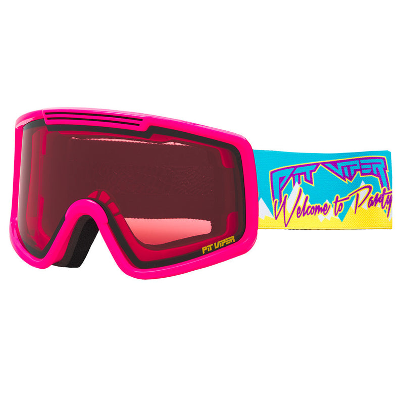 Rose / Small | side_view.JPG | The Party Mountain French Fry Ski & Snowboard Goggle from Pit Viper