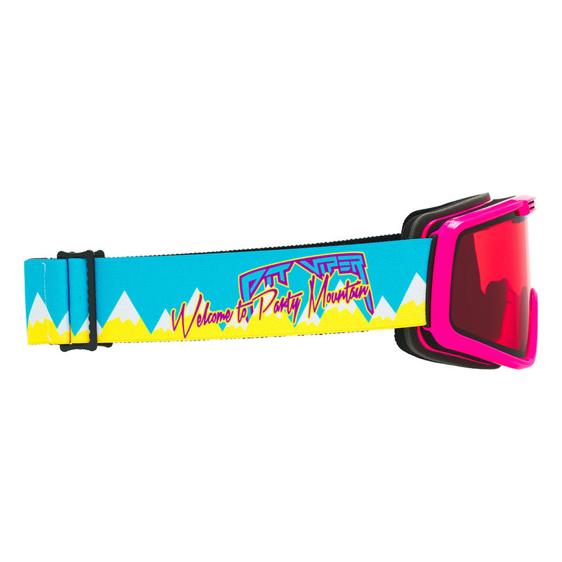 Rose / Small | even_more_side_view.JPG | The Party Mountain French Fry Ski & Snowboard Goggle from Pit Viper