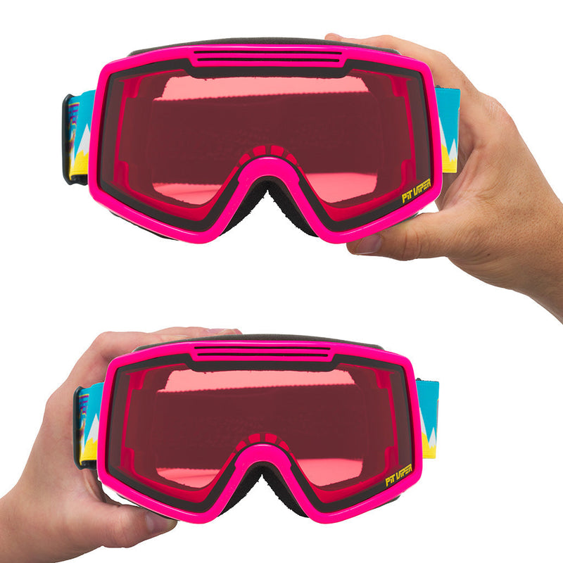 Rose / Small | large_&_small.JPG | The Party Mountain French Fry Ski & Snowboard Goggle from Pit Viper