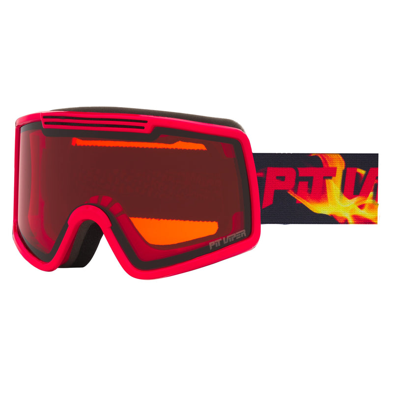 | side_view.JPG | Red Goggles with a flame strap showing against a white background.