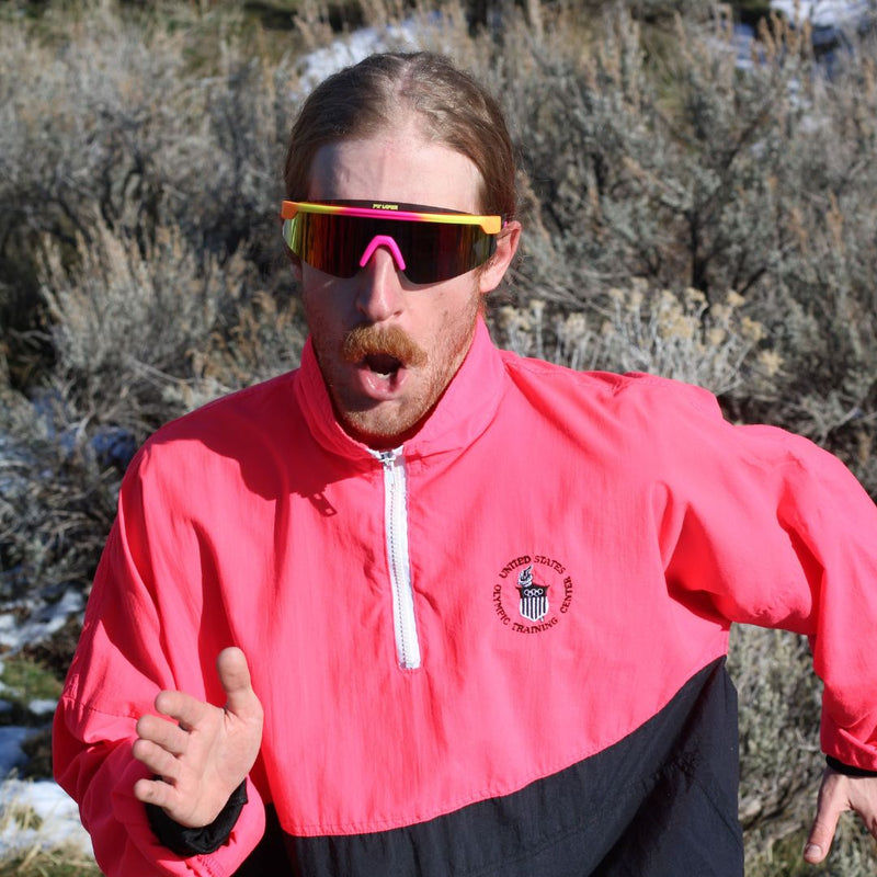 / Polarized Pink-Purple | photo_of_person.JPG | The Italo Skysurfer with a polarized Pink-Purple wide lens from Pit Viper