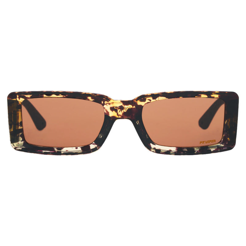 / Brown | full_frontal.JPG | The Desert Tortoise Low Bones, square style sunglasses from Pit Viper