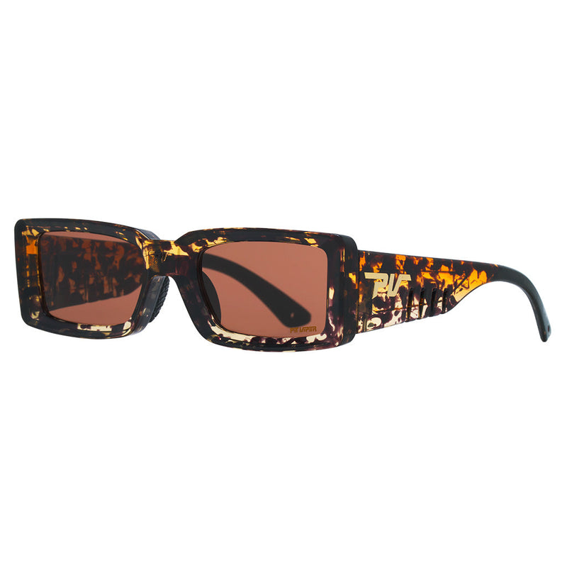/ Brown | side_view.JPG | The Desert Tortoise Low Bones, square style sunglasses from Pit Viper