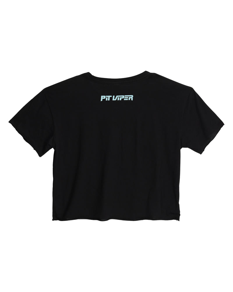 Copacabana Fangs Black Crop Tee
