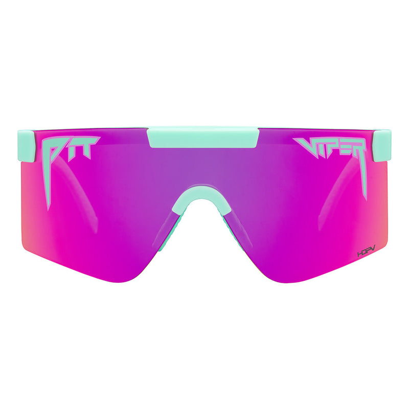 HDPV Polarized Pink / Regular | full_frontal.JPG | The Oral Exam Original Regular, shield style sunglasses from Pit Viper, polarized sunglasses from Pit Viper