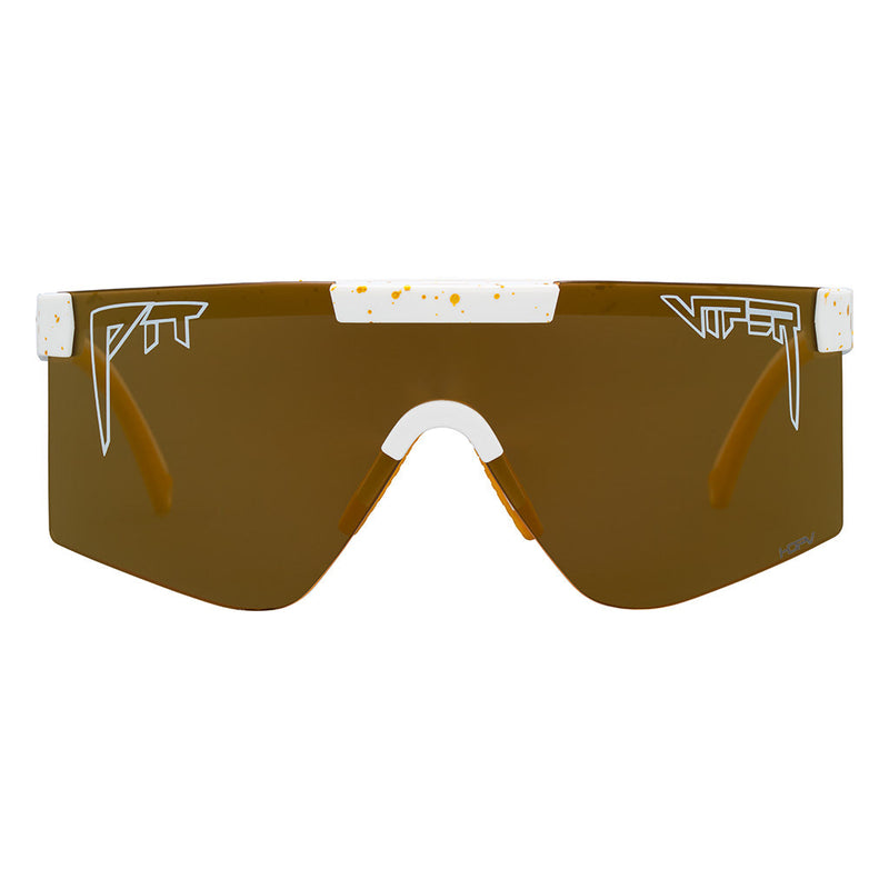 HDPV Polarized Gold / Wide | full_frontal.JPG | The Bel Air Original 2.0, shield style sunglasses from Pit Viper, polarized sunglasses from Pit Viper
