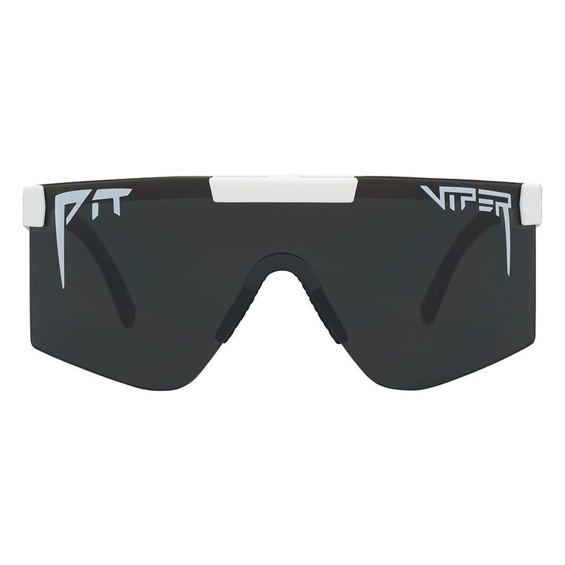 Smoke / Wide | full_frontal.JPG | The Miami Night Original Wide Smoke, shield style sunglasses from Pit Viper, shield style sunglasses from Pit Viper