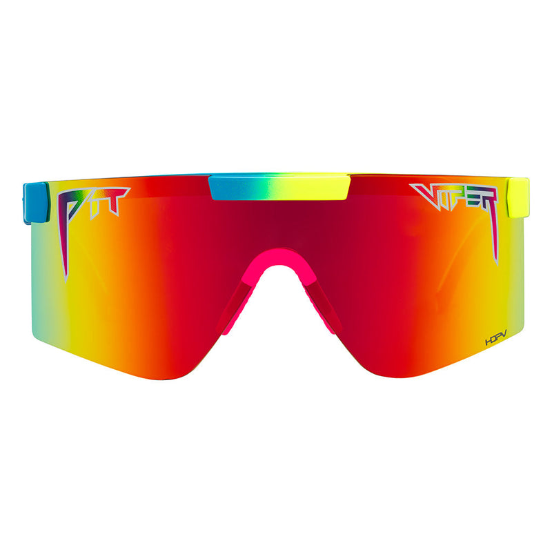 HDPV Polarized Rainbow / Wide | full_frontal.JPG | The Pride Original Wide, shield style sunglasses from Pit Viper, polarized sunglasses from Pit Viper