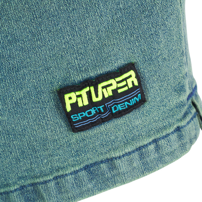 | files.JPG | Rec Center Sport Denim Court Short, stretchy, athletic denim shorts from Pit Viper