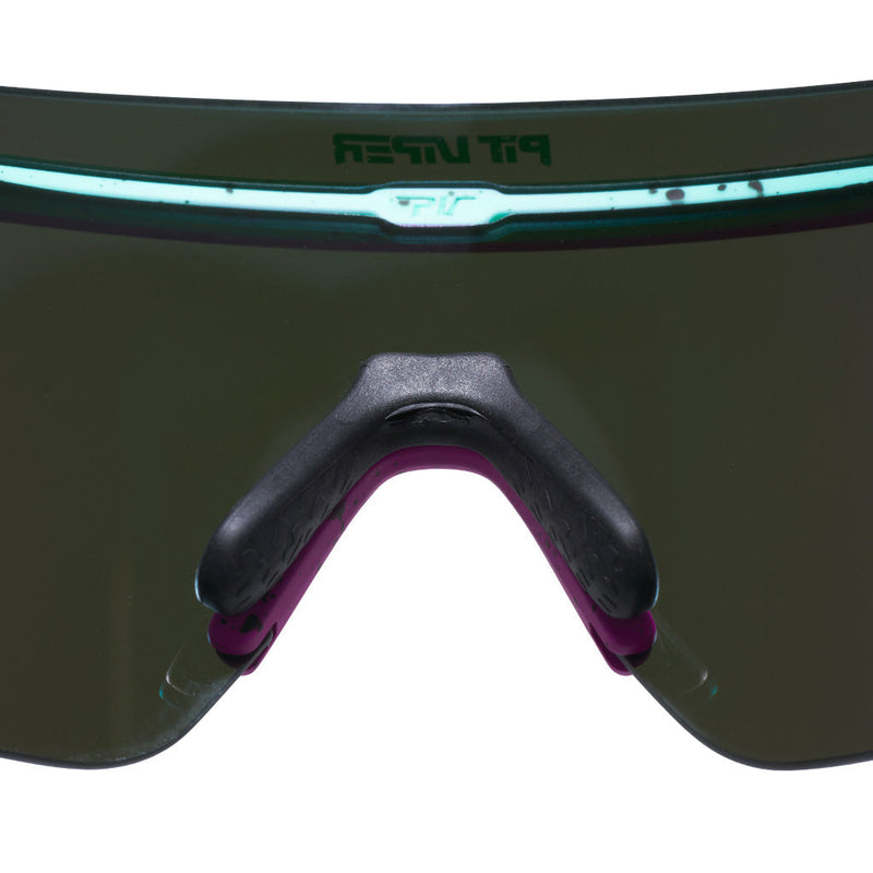  | gotcha_nose.JPG | The Artificial Skysurfer from Pit Viper, teal and pink blade sunglasses