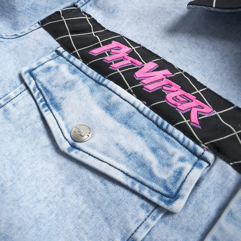 | im_detail_oriented.JPG | The Surge Matrix Sport Denim Button Down from Pit Viper