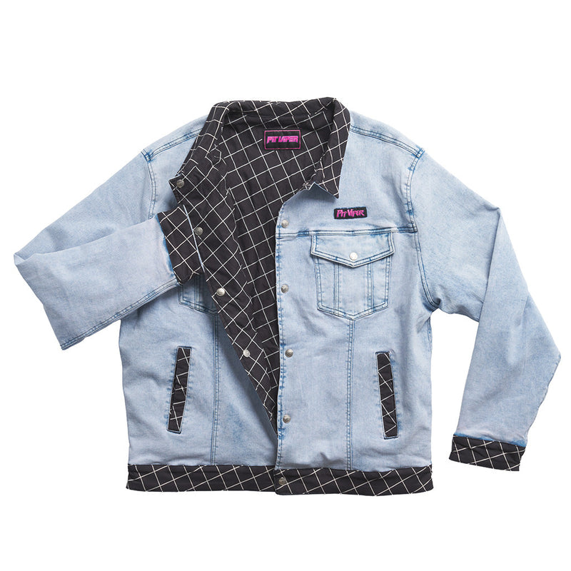| full_frontal.JPG | The Surge Matrix Sport Denim Reversible Jacket from Pit Viper
