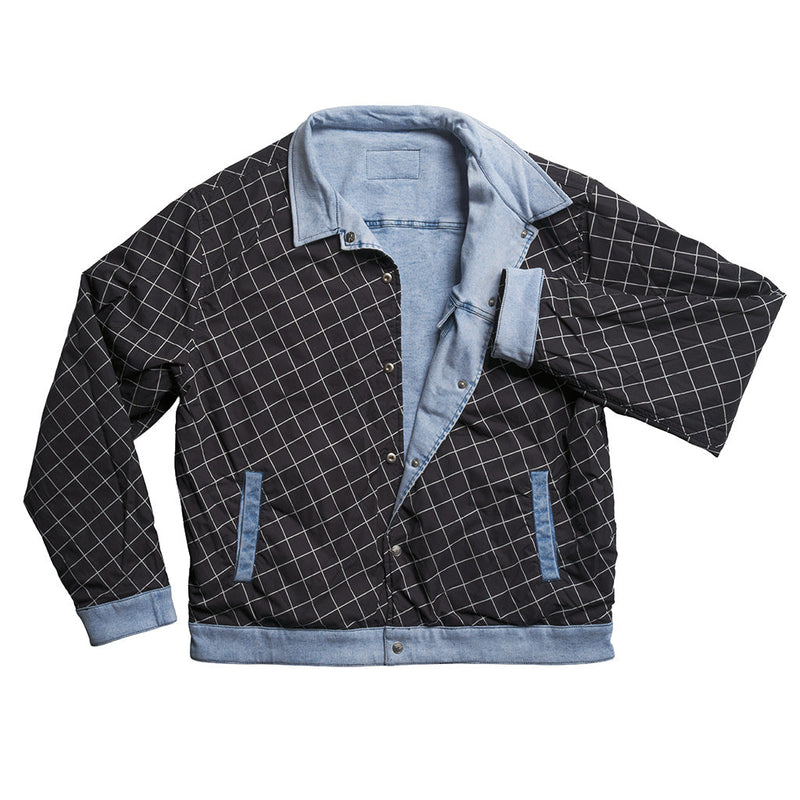 | full_frontal_reverse.JPG | The Surge Matrix Sport Denim Reversible Jacket from Pit Viper