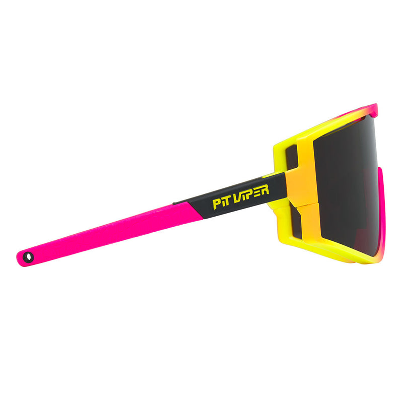 | even_more_side_view.JPG | The Try-Hard Italo from Pit Viper, sport blade sunglasses for cyclists, runners, marathoners and you