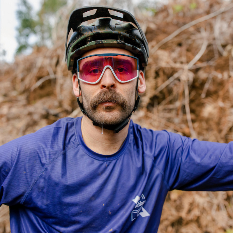/ Blue | but_i_do_want_to_go_home.JPG | Man drooling on a mountain bike wearing The Basketball Team Try-Hard from Pit Viper Sunglasses