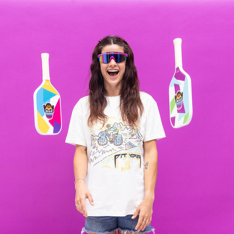   | photo_of_person.JPG | The Artificial Skysurfer from Pit Viper, teal and pink blade sunglasses