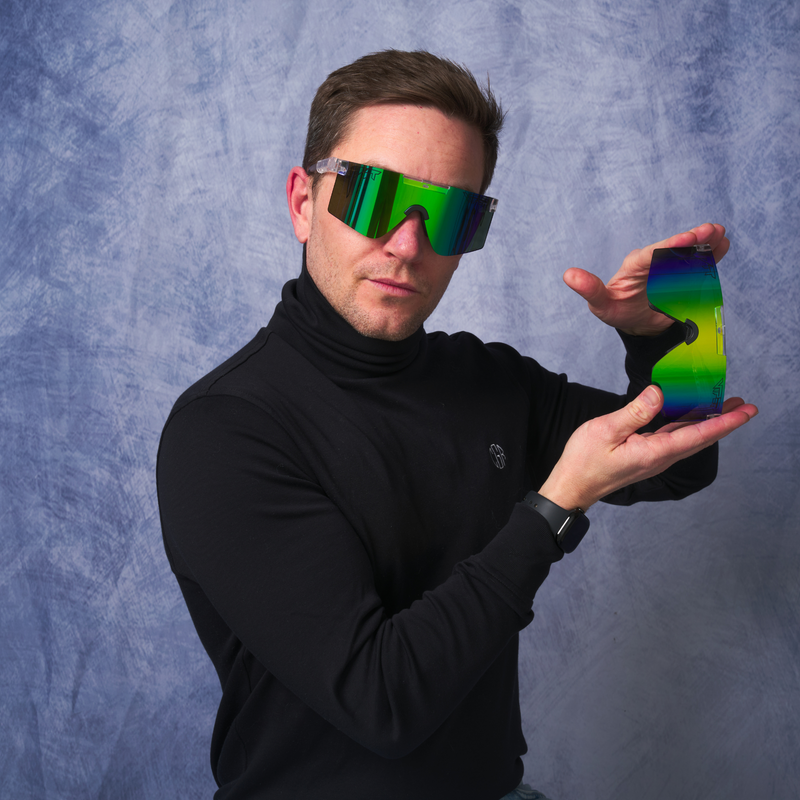 HDPV Polarized Blue-Green / Regular | photo_of_person.JPG | The Bio Clear Original 2.0, polarized sunglasses from Pit Viper
