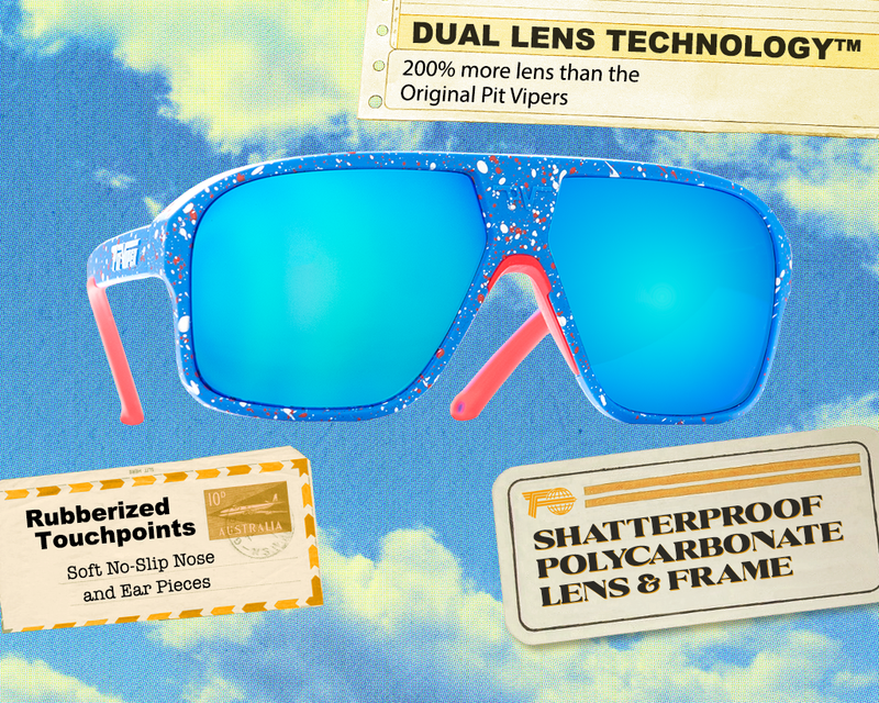 / Blue | corn_dog.JPG | The Blue Ribbon Flight Optics with a blue lens from Pit Viper Sunglasses