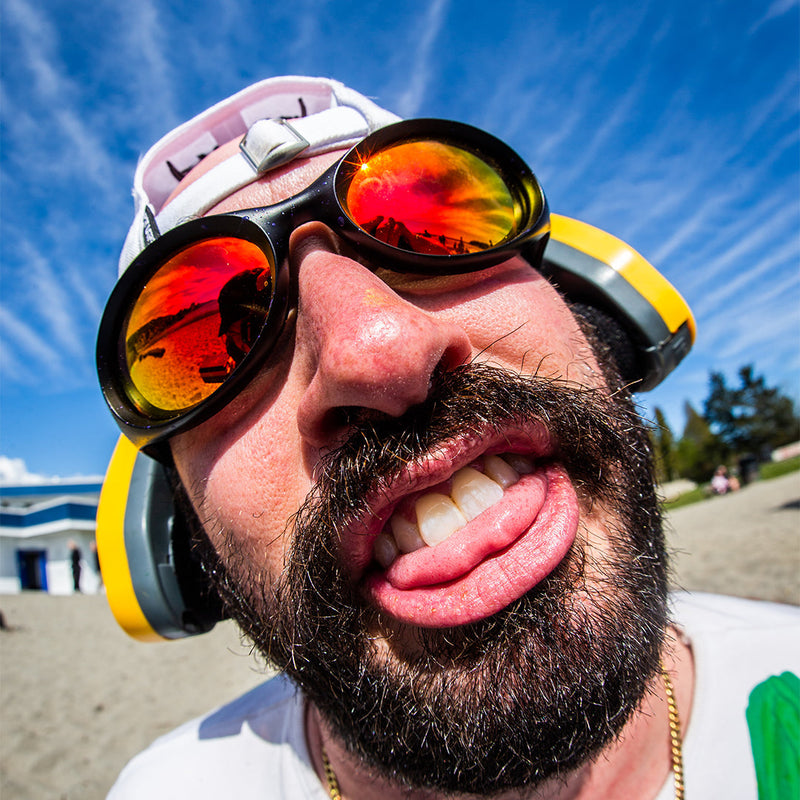 / Red | isnt_this_nice.JPG | Man making a silly face wearing Pit Viper Sunglasses