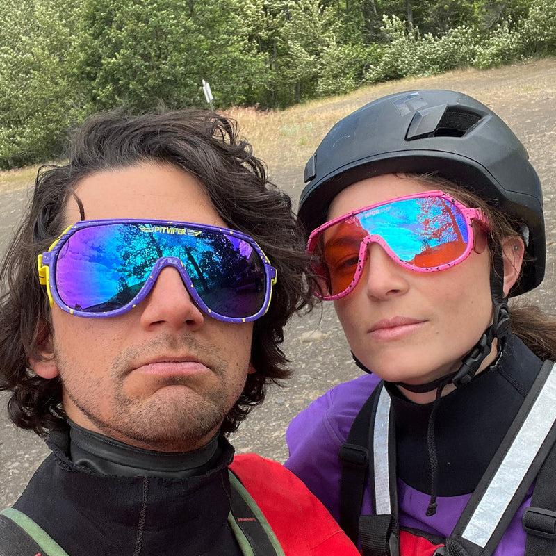 / Z87+ Climax | its_not_like_the_photography_guy_has_anything_better_to_do.JPEG | Man and Woman posing both wearing the Grand Prix from Pit Viper Sunglasses