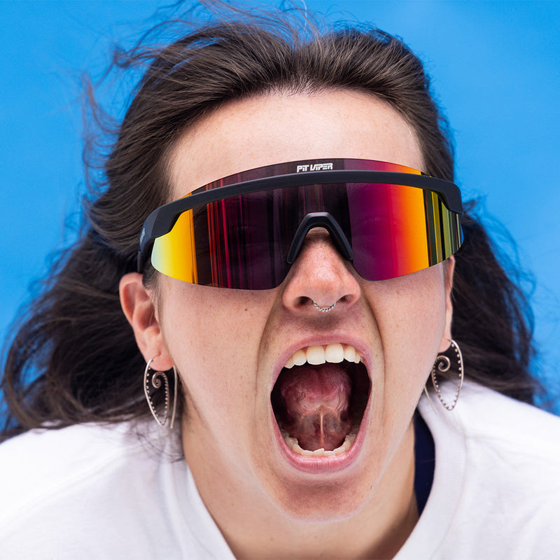 / Polarized Rainbow | photo_of_person.JPG | The Exec Skysurfer with a Polarized Rainbow lens from Pit Viper Sunglasses