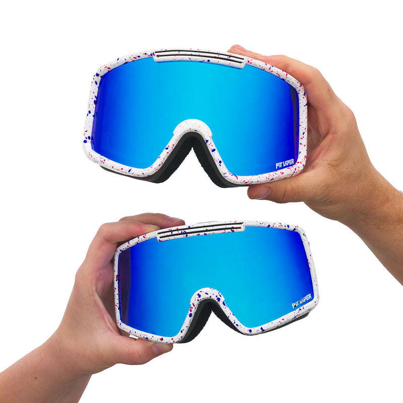Blue / Large | small_&_large.JPG | The Merika French Fry Goggle from Pit Viper Sunglasses
