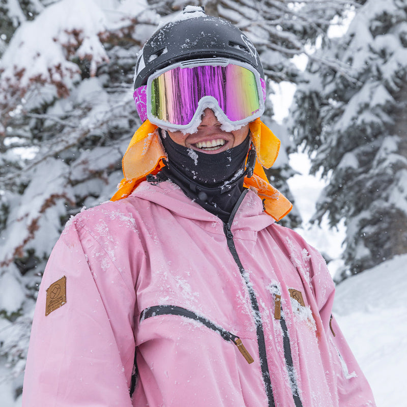 Pink / Small | photo_of_person_2.JPG | The Greybird French Fry Goggles from Pit Viper Sunglasses
