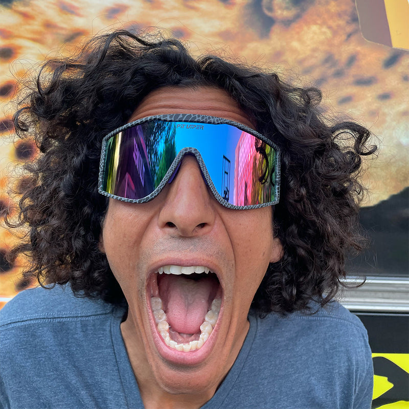| photo_of_person.JPG | Man wearing The Mangrove Try-Hard from Pit Viper Sunglasses