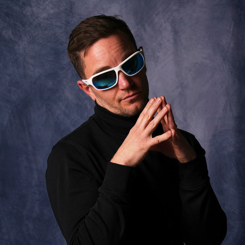 / Blue | photo_of_person_2.JPG | The Miami Night Somox HDPV Polarized Blue, square shaped sunglasses from Pit Viper