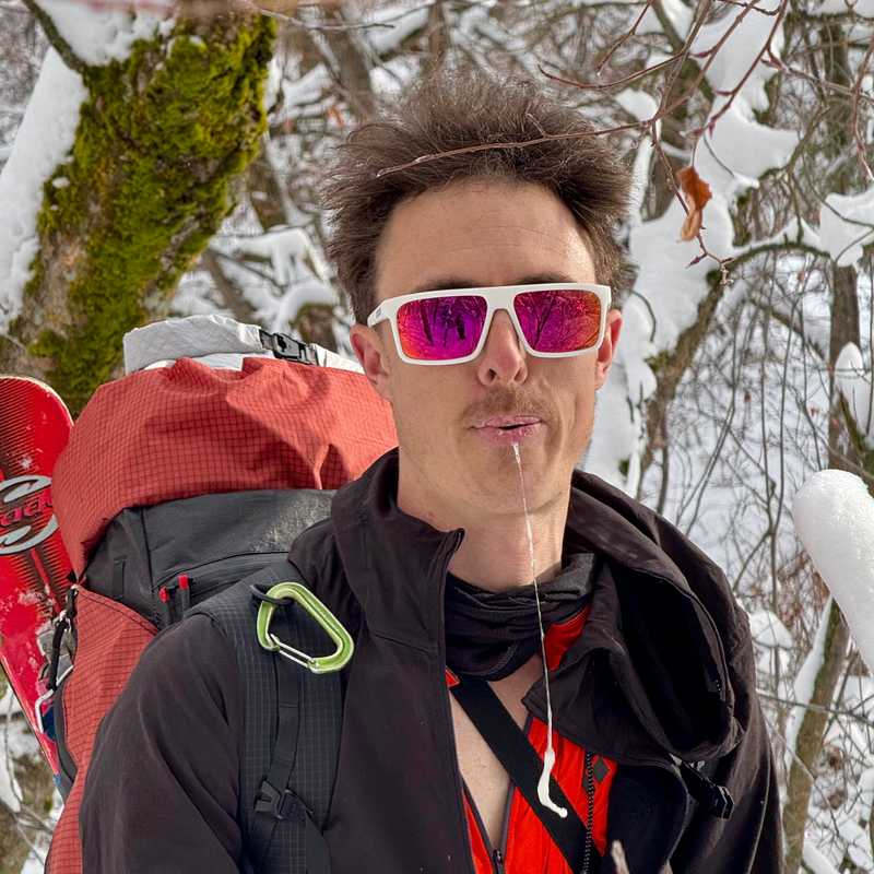 / HDPV Polarized Red | photo_of_person.JPG | The Miami Nights Turboshaft, polarized sunglasses from Pit Viper