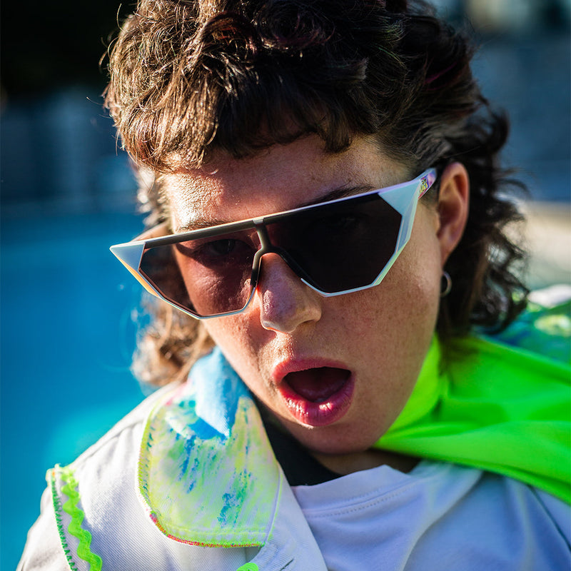 / Smoke | photo_of_person_2.JPG | Girl wearing the Pearl Showroom from Pit Viper Sunglasses