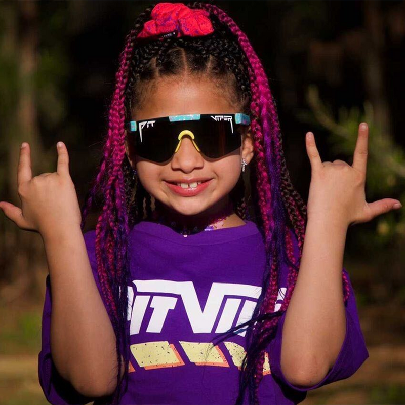 / Rainbow | want.JPG | Girl wearing The Playmate XS from Pit Viper Sunglasses