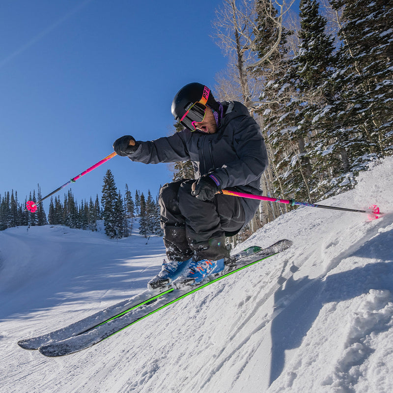 | chicken_butt.JPG | Man skiing wearing the Italo Proform Goggle by Pit Viper Sunglasses