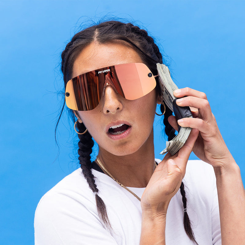 / Polarized Rose | photo_of_person_2.JPG | The Rosé Limousine from Pit Viper Sunglasses