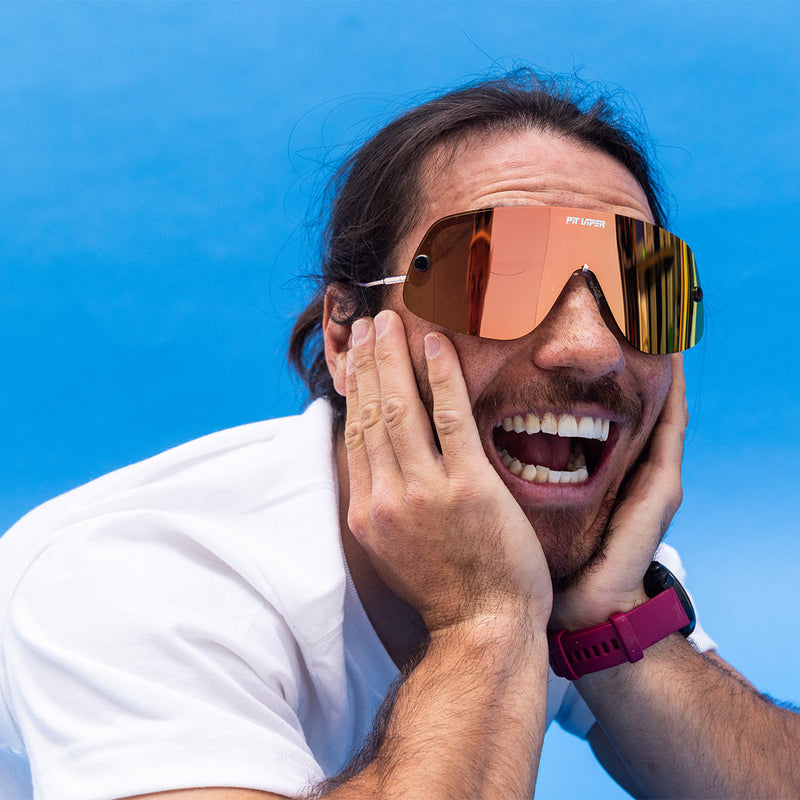 / Polarized Rose | photo_of_person.JPG | The Rosé Limousine from Pit Viper Sunglasses