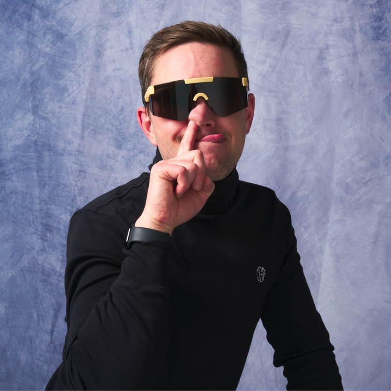 BALL-ISTIC™ Smoke / Regular | photo_of_person.JPG | The Sandstorm Original 2.0, military grade sunglasses from Pit Viper