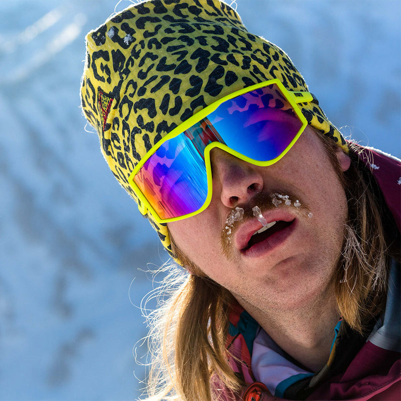 / Silver | AHHHHH.JPG | Man with snow in his mustache wearing The Hot Dogger Try-Hard from Pit Viper Sunglasses