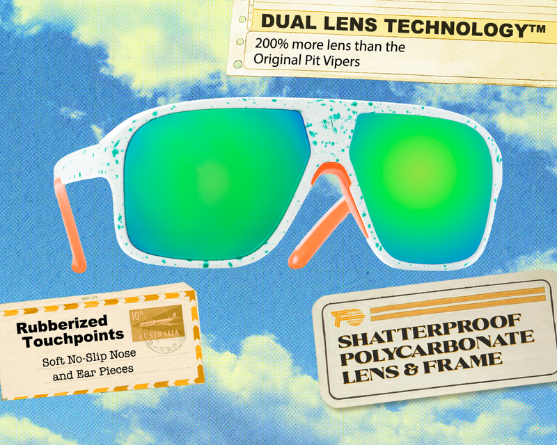 / Blue-Green | image.JPG | The South Beach Flight Optics with a Blue green lens from Pit Viper Sunglasses